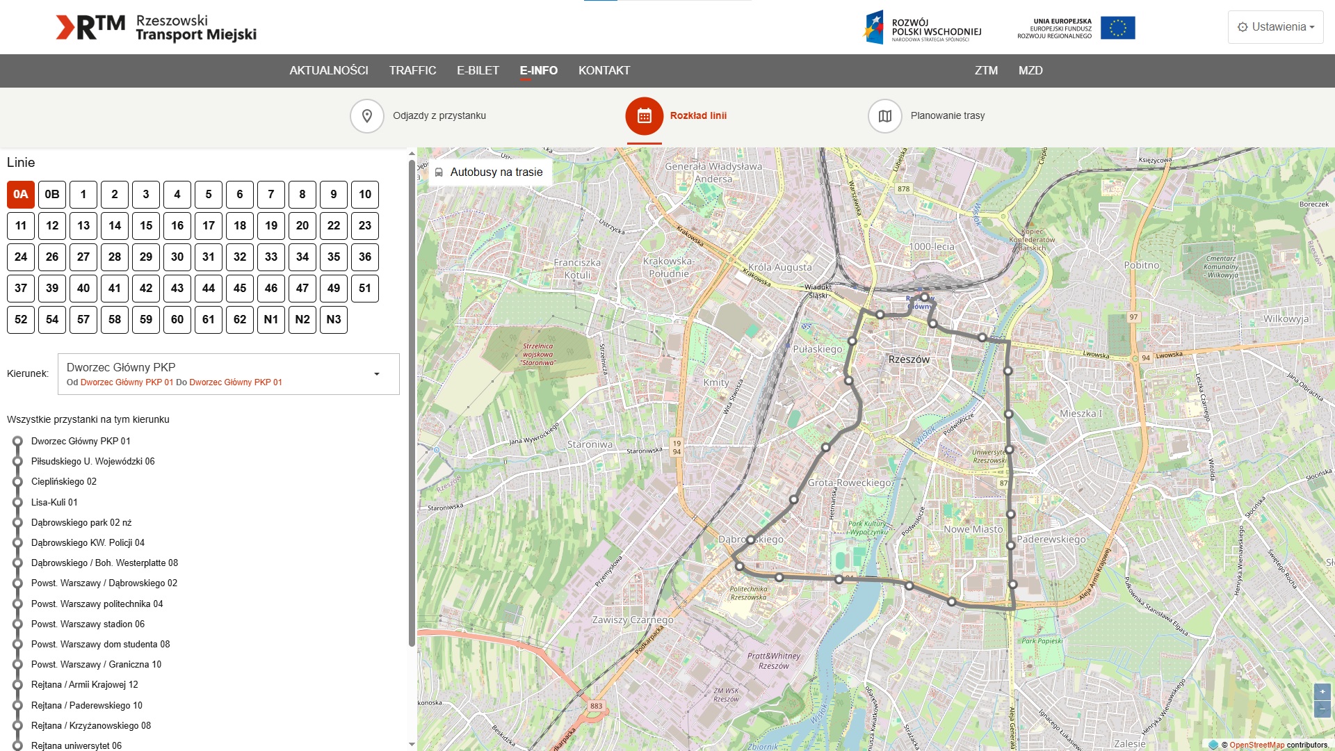 Mapa i Rozkład Jazdy